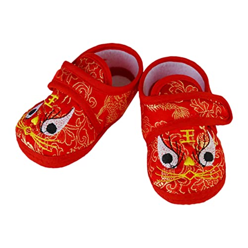 TOVINANNA Cartoon Tiger kopf Schuhe Atmungsaktive Rutschfeste Babyschuhe mit Weicher Sohle Stylisch und Warm für Monate Modisch und Bequem von TOVINANNA