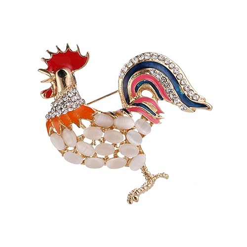 TOVINANNA Legierungsbrosche Hahnbrosche Brosche Modeaccessoire Für Kleidung Taschen Geschenke Frauen Valentine's Day Anniversary von TOVINANNA