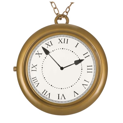 TOVINANNA Cosplay Uhr Halskette für Frauen Kreative Retro Uhrkette Dekorative Spielzeuguhr für Halloween Große Uhrenanhänger für Kostümpartys von TOVINANNA