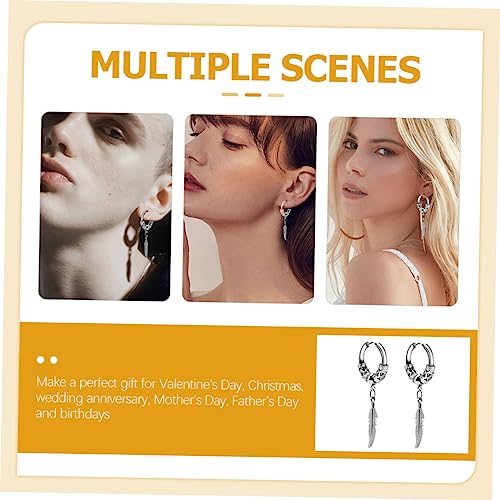 TOVINANNA Creolen Ohrringe mit Dragon Leaf Design Baumelnde Unisex Ohrhänger Leicht und Komfortabel Modisch für Damen und Herren für Festliche Anlässe und Alltag TOVINANNA Creolen Ohrringe mit Dragon Leaf Design Baumelnde Unisex Ohrhänger Leicht und Komfortabel Modisch für Damen und Herren für Festliche Anlässe und Alltag von TOVINANNA