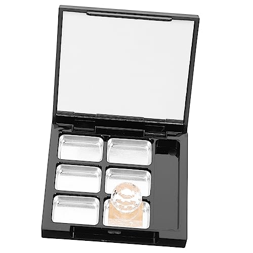 TOVINANNA Leere Lidschattentablett Aus Kunststoff Und Aluminium Kompaktes Make-up-etui Mit Spiegel Für DIY-lidschatten Oder Leicht Und Tragbar von TOVINANNA