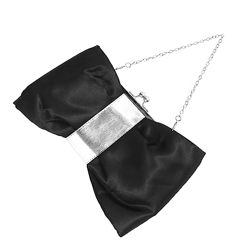 TOVINANNA Damen Abendtasche mit Schleife PU Clutch mit Kette für Hochzeiten Partys und Schwarze Umhängetasche für Festliche Anlässe TOVINANNA Damen Abendtasche mit Schleife PU Clutch mit Kette für Hochzeiten Partys und Schwarze Umhängetasche für Festliche Anlässe von TOVINANNA