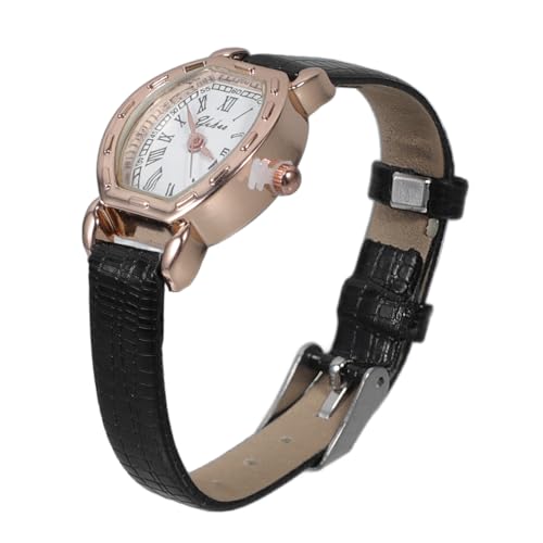 TOVINANNA Damen Armbanduhr im Retro mit Lederarmband Quarzuhr für Casual Events Partys Dates für Modebewusste Frauen von TOVINANNA