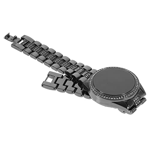 TOVINANNA Armbanduhr Damen Strass Digital Mit Uhr Für Freizeit Täglicher Gebrauch Verzierung Uhrarmband von TOVINANNA