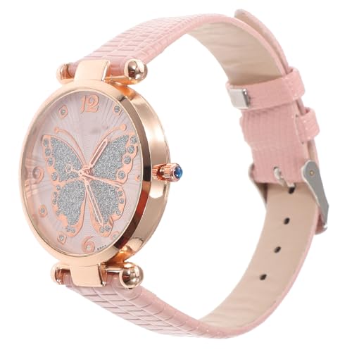 TOVINANNA Schmetterlingsuhr Für Damen Modische Armbanduhr Hautfreundlich Stilvolle Freizeit Uhr Für Mädchen Casual Schmetterlings Dekor von TOVINANNA