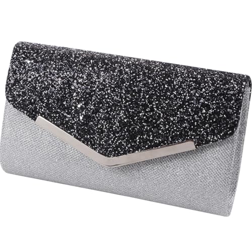 TOVINANNA Damen Clutch mit Kettenriemen Funkelnde Abendtasche für Party Hochzeit und Freizeit Praktische Umhängetasche für Kleine Essentials TOVINANNA Damen Clutch mit Kettenriemen Funkelnde Abendtasche für Party Hochzeit und Freizeit Praktische Umhängetasche für Kleine Essentials von TOVINANNA