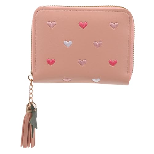 TOVINANNA Münztasche Aus Hochwertigem Material Mit Reißverschluss Kartenetui Für Damen Damengeldbörse Mit Großem Fassungsvermögen Kleine Clutch Praktische Geldbörse Für Unterwegs von TOVINANNA