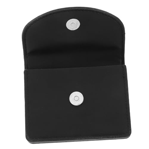 TOVINANNA Damen Geldbörse Slot Geldbörsen Geldbeutel Für Brieftasche Süß Schlanke Geldbörse Für Frauen Einfach Winzig Kartenetui Damen Minimalistisch Dame Slots Weiblich Dünn Schwarz Metall von TOVINANNA