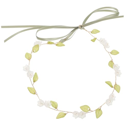 TOVINANNA Dekorativer Blumenkranz für Frauen Hochzeitskopfschmuck Handgefertigtes Haarband Metall Elegantes Blumenstirnband für Braut und Brautjungfern für Hochzeiten und Feiern von TOVINANNA