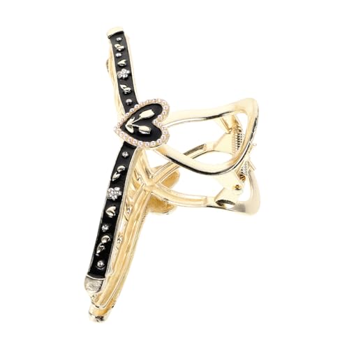TOVINANNA Diamant Haarspange Metall Haarspange Mit Perle Valentinstags Haarspange Süße Haarspangen Für Frauen Perlen Strass Haarspange Schwarze Zinklegierung von TOVINANNA