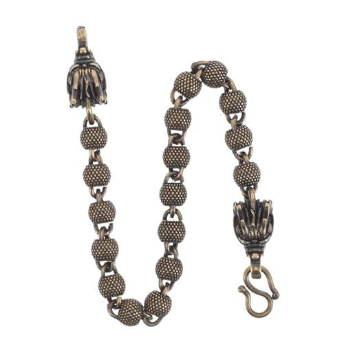 TOVINANNA Kupferarmband Mit Drachenkopf-design Kupferperlen-kette Vintage-stil Unisex-schmuck Für Männer Und Frauen Glatte Oberfläche Handgefertigt von TOVINANNA