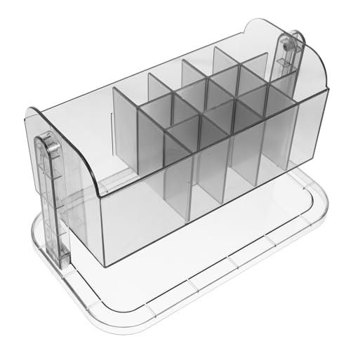 TOVINANNA Rotierender Make-up Pinsel Organizer Praktische Aufbewahrung Für Kosmetik Und Schreibutensilien Transparente Halterung Für Schreibtisch Und Bad Für Ordnung Und Platzersparnis von TOVINANNA