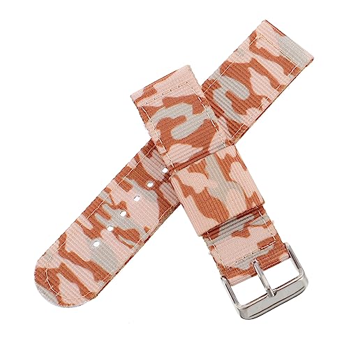 TOVINANNA Durables Camouflage Nylon Armband für Herren Verstellbar Wasserabweisend für Braunem Camouflage Design von TOVINANNA