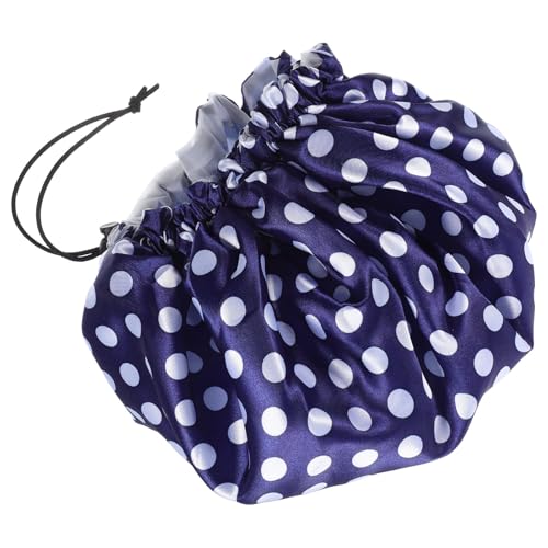 TOVINANNA Coole Mütze Für Damen – Badehaube Mit Punkte-design Großer Saunahut Wiederverwendbare Duschhaube Perfekt Für von TOVINANNA