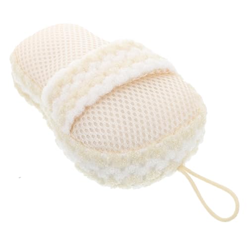 TOVINANNA Duschtuch Nasensteg Nasenpads rutschfeste Nasenpads Vintage- Nasenpads für Sonnenbrillen hautreinigung duschzubehör Luffa für Frauen Peeling-Luffa Seidenzahnseide Beige von TOVINANNA