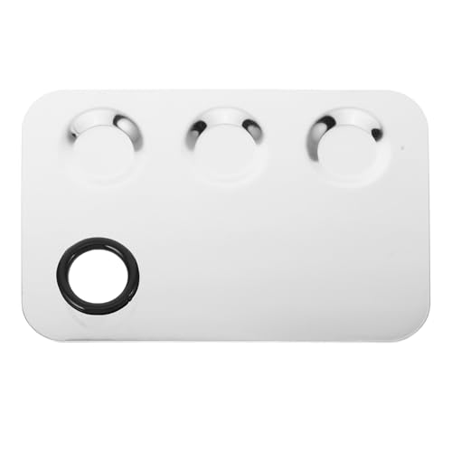 TOVINANNA Edelstahl Mischpalette Für Make-up Fach Unterteilte Kosmetikplatte Für Foundation Lidschatten Kompakt Langlebig Leicht Zu Reinigen Für Make-up-profis Anfänger von TOVINANNA