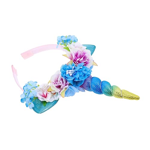 TOVINANNA Einhorn Stirnband Einhorn Dekor Kinder Kopfschmuck Einhorn Cosplay Stirnband Party Kopfbedeckung Einhorn Kopfbedeckung Geburtstag Einhorn Haardekoration Kopfbedeckung Für von TOVINANNA