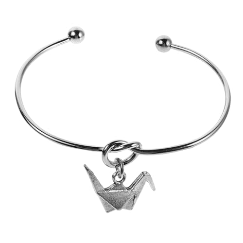 TOVINANNA Einzigartiges Verstellbares Papierkranich Armband für Elegantes Offenes Armreif Armband Modisches Accessoire für Damen Herren Perfektes für Valentinstag oder Besondere Anlässe von TOVINANNA