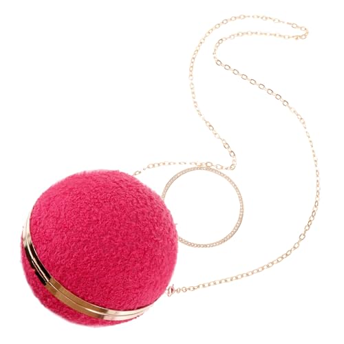 TOVINANNA Elegante Damen Clutch Abendtasche mit Rundem Kugeldesign Kleine Handtasche für Party und Festliche Anlässe Sichere Verschluss Langlebiges Material Vielseitig Tragbar als Hand von TOVINANNA