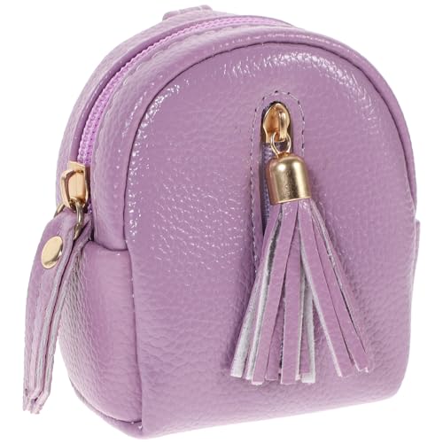 TOVINANNA Elegante Schlüsselanhänger Kleingeldbörse mit Reißverschluss Tragbare Mini Münzgeldbeutel Handtasche Kreativer Kompakter Schlüsselanhänger Geldbeutel für Alltag und Geschenk von TOVINANNA