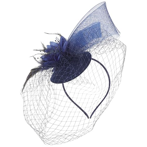 TOVINANNA Tea Party Fascinator Mit Netzdesign Und Federn Für Damen Eleganter Kopfschmuck Für Hochzeiten Partys Und Spezielle Anlässe Einfach Zu Tragen Und Stilvoll von TOVINANNA