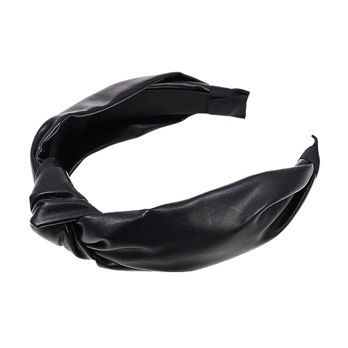TOVINANNA Elegantes Vielseitiges Stirnband Breites Stirnband Aus Pu-leder Für Damen Für Partys Anlässe Und Den Alltag von TOVINANNA