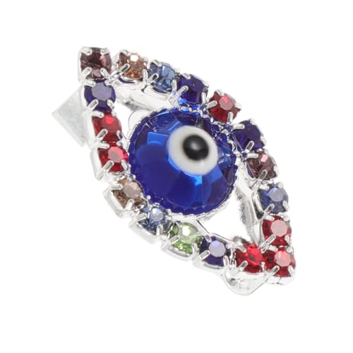 TOVINANNA Evil Eye Brosche mit Blauen Rhinestones Vintage Anstecknadel für Kleidung Schals Pullover Brosche für Damen für Cardigans Outfits von TOVINANNA