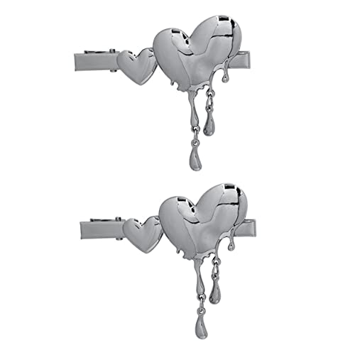 TOVINANNA Exquisite Haarnadel-dekoration 2er-pack Herz-haarspange Dekorative Haarnadel Stilvolles Haar-accessoire für Frauen und Mädchen von TOVINANNA