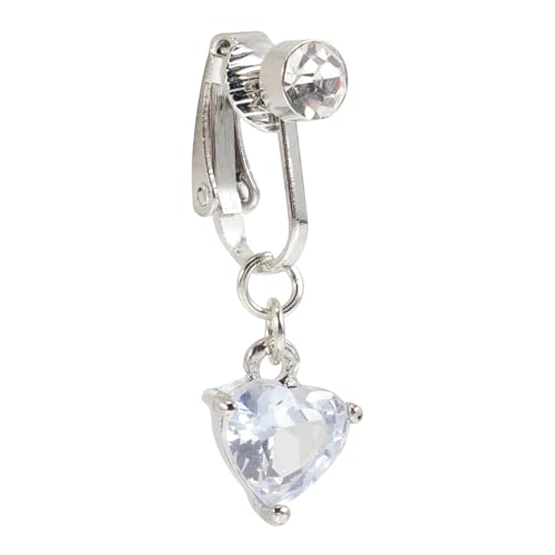 TOVINANNA Fake Belly Ring Clip für Bauchnabel Nicht Piercing Navel Ring für Frauen und Mädchen Dekoration Einfaches und Elegantes Design für Partys und Festivals von TOVINANNA