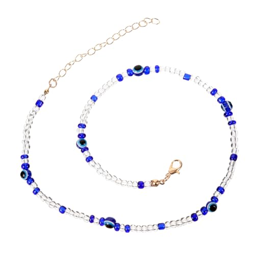 TOVINANNA Fashion Simple Perlen Schlüsselbeinkette für Frauen Stilvolle Halskette mit Augen Design für Sommer Outfits für Mädchen TOVINANNA Fashion Simple Perlen Schlüsselbeinkette für Frauen Stilvolle Halskette mit Augen Design für Sommer Outfits für Mädchen von TOVINANNA