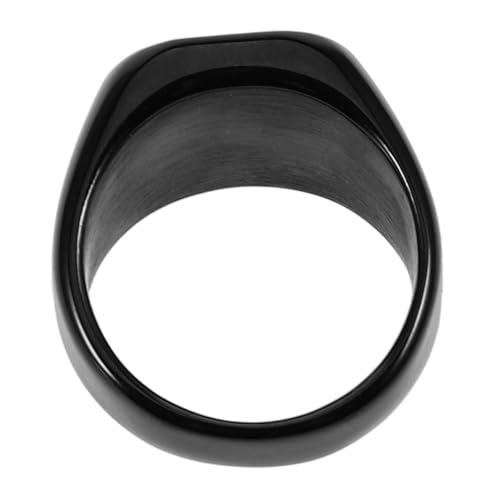 TOVINANNA Fashionabler Titanstahl Ring Quadratischer Herrenring Amerikanische Glänzendes Design für Partys und Outfits Robust und Langlebig von TOVINANNA