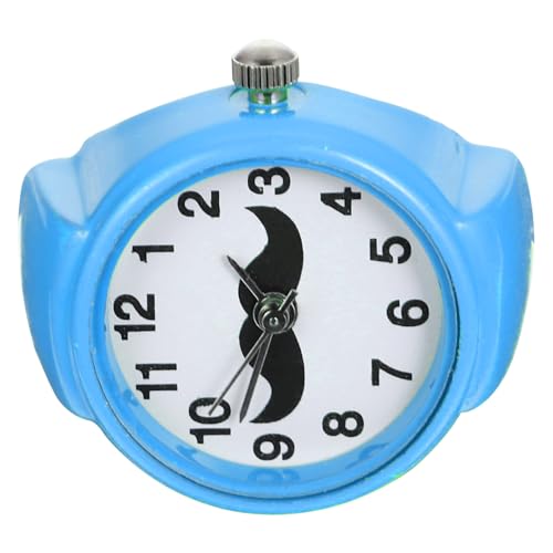 TOVINANNA Bartringuhr für Jungen und Mädchen Retro Fingeruhr Einstellbare Fingerringe aus Dekorative Ringuhr für Modeuhren für Kinder von TOVINANNA