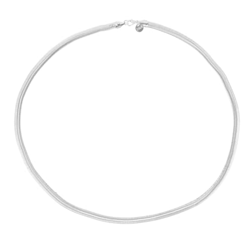 TOVINANNA Flache Snake Chain Halskette Schlangen Schmuck Damen Teenager Eleganter Clavicle Schmuck für Geburtstag Valentinstag und Alltag von TOVINANNA