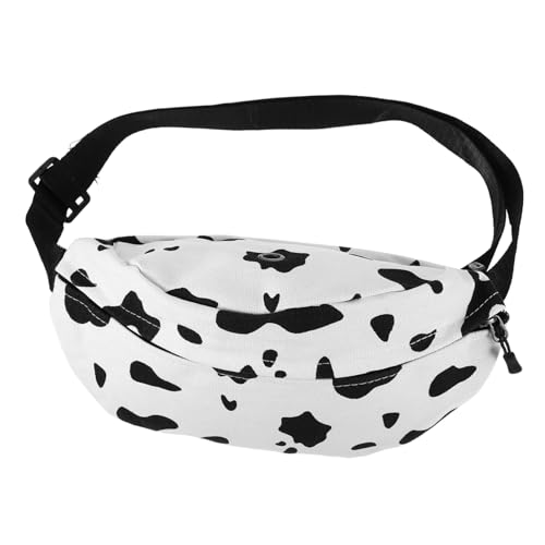 TOVINANNA Flauschige Crossbody Bag Damen mit Kuhmuster Lammwolle Brusttasche Weiche Umhängetasche Strapazierfähig Rutschfest Modische Bauchtasche für Alltag und Dating Zufällige Farbe von TOVINANNA