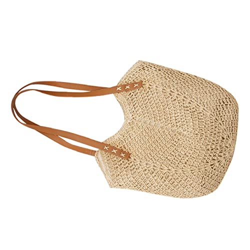 TOVINANNA Gewebte Strohtasche für Damen Leichte und Langlebige Schultertasche Vielseitige Strandtasche für Sommer für Einkäufe und Strandausflüge TOVINANNA Gewebte Strohtasche für Damen Leichte und Langlebige Schultertasche Vielseitige Strandtasche für Sommer für Einkäufe und Strandausflüge von TOVINANNA
