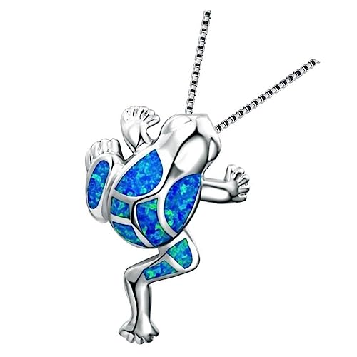 TOVINANNA Frosch Anhänger Halskette für Frauen Kreative Tier Schmuck Eleganter Modischer Schmuck für Besondere Anlässe Geschenkidee für Muttertag und Valentinstag von TOVINANNA