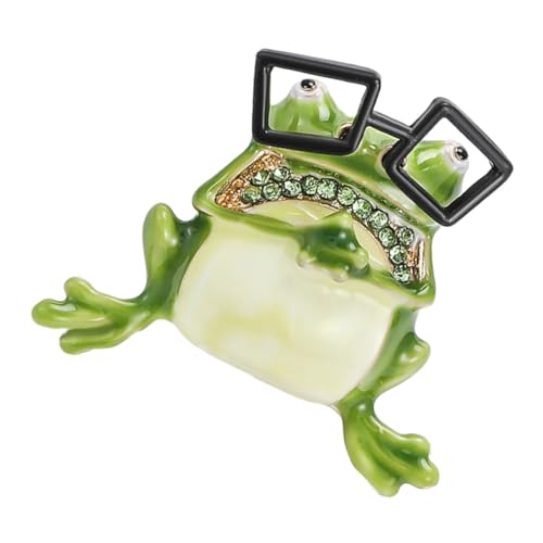 TOVINANNA Frosch brosche aus Metall Kleine Anstecknadel Modisch Langlebig für Damen Kleidung Hut Rucksack Dekoration Geschenk von TOVINANNA