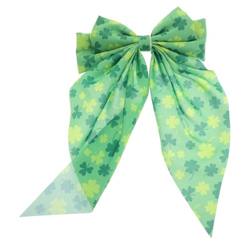 TOVINANNA Frühlingsfertige Haarnadel Mit Schleife – Kleeblatt-clip Für Frauen – Metall-haarspangen – St Patricks Day Accessoire – Irische Haarspange Für Frauen von TOVINANNA
