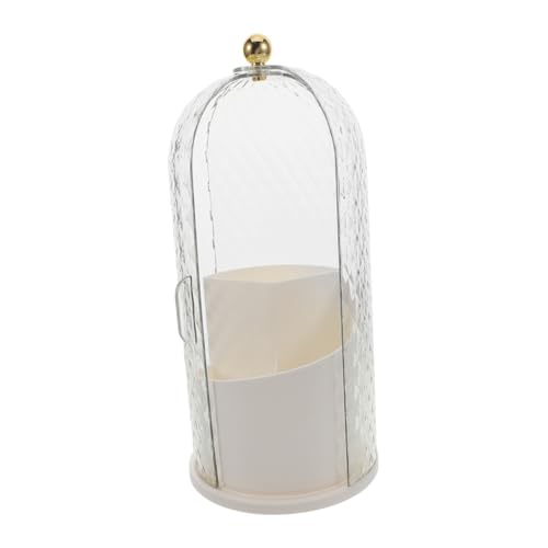 TOVINANNA Deckel Für Make-up-pinselhalter Aus Acryl Drehbarer Organizer Für Den Schminktisch Aufbewahrungsbox Für Make-up-pinsel Mit Deckel Für Den Pinselhalter von TOVINANNA