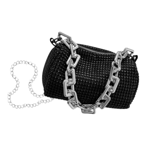 TOVINANNA Funkelnde Damen Umhängetasche mit Strass Glitzernde Clutch für Hochzeiten und Partys Vielseitig Tragbar als Crossbody oder Schultertasche Kompakte Modisches Accessoire von TOVINANNA