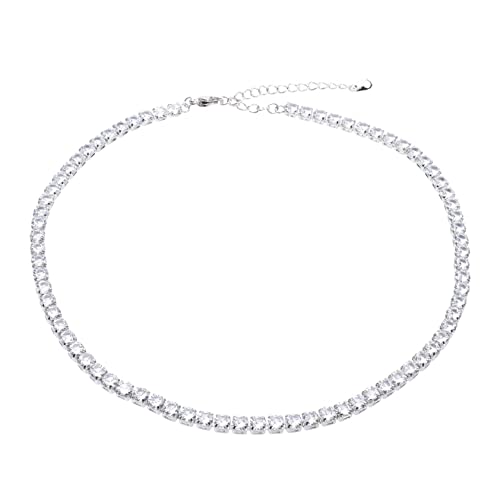 TOVINANNA Strass-halskette Für Damen Elegante Kette Mit Zirkon Schimmernder Halsschmuck Für Mädchen Passender Schmuck Für Besondere Anlässe von TOVINANNA