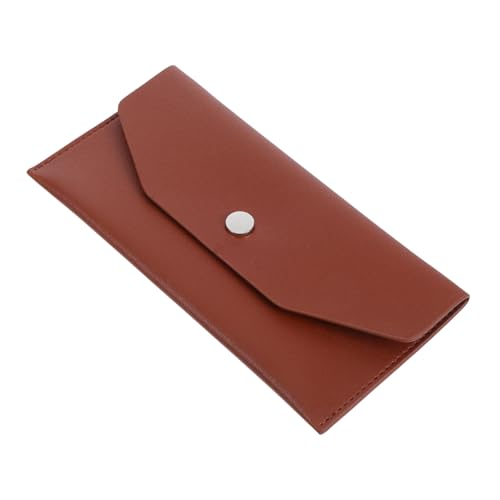 TOVINANNA Wiederverwendbare Geldbörse Für Damen Budget-Umschlag-Geldbeutel Aus Strapazierfähigem Pu Geldumschlag Mit Knopfverschluss Organizer Für Geld Quittungen Schecks Und Karten von TOVINANNA