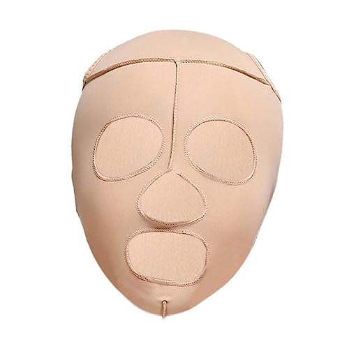 TOVINANNA Gesichtsmaske Zum Schlanken v Face Shaper Gerät Mit Kinnlift Elastisch in Hautfarbe Für Waschbar Und Travel-friendly von TOVINANNA