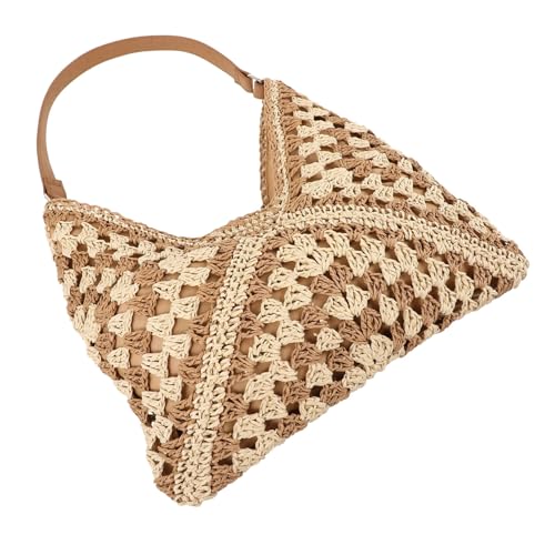 TOVINANNA Gewebte Strandtasche Für Damen Große Kapazität Geeignet Für Meer Einkaufen Reisen Handtasche Umhängetasche Leicht Zu Tragen Mit Exquisiter Verarbeitung von TOVINANNA