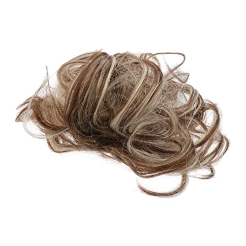 TOVINANNA Welliges Haar Dutt Extension Perücken Dutt Haarteil Für Damen Synthetisch Elastisches Haargummi Haarverlängerung Geeignet Für Partys Und Fotoshootings von TOVINANNA