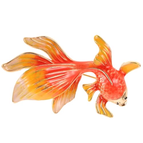 TOVINANNA Goldfisch Brosche für Frauen Eleganter Tier Anstecker Emaille Modisches Accessoire für Kleidung für Alltags Outfits und Besondere Anlässe Gelb TOVINANNA Goldfisch Brosche für Frauen Eleganter Tier Anstecker Emaille Modisches Accessoire für Kleidung für Alltags Outfits und Besondere Anlässe Gelb von TOVINANNA