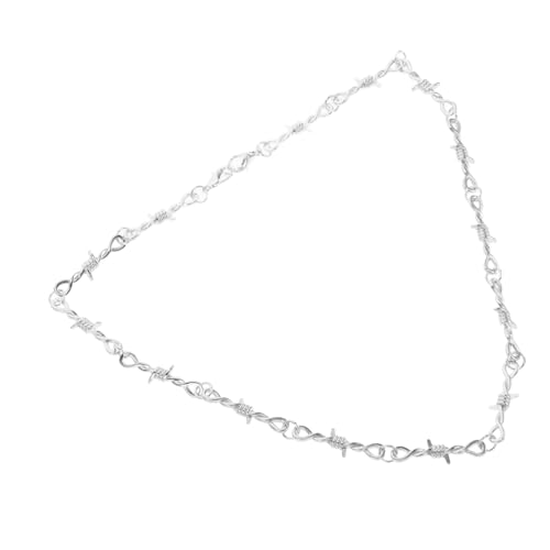 TOVINANNA Gothic Choker Halskette Stacheldraht für Damen Herren Unisex Schmuck Trendiges Design für Hip Hop Casual Looks Komfortabel Vielseitig Tragbar von TOVINANNA