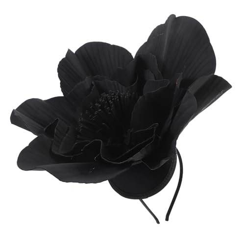 TOVINANNA Großes Blumen Fascinator Stirnband für Damen Einzigartiger Haarschmuck mit Großen Blumen für Festivals und Partys für Hochzeiten und Pferderennen von TOVINANNA