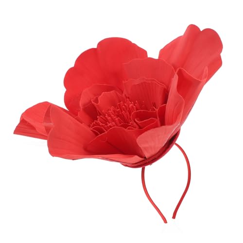 TOVINANNA Großes Blumen Stirnband für Damen Eleganter Haarschmuck mit Auffälliger für Partys und Pferderennen Rutschfest und für Ganzen Tag von TOVINANNA