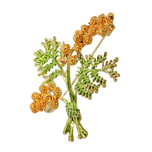TOVINANNA Grüne Brosche Pinienzweigen Vielseitiges Schmuckaccessoire für Damen für Cardigans Schals Perfektes Outfit Accessoire für Besondere Anlässe von TOVINANNA